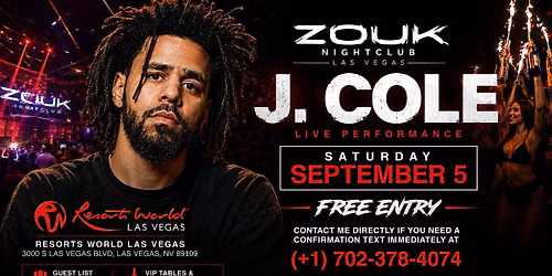 J. COLE LIVE AT ZOUK NIGHTCLUB