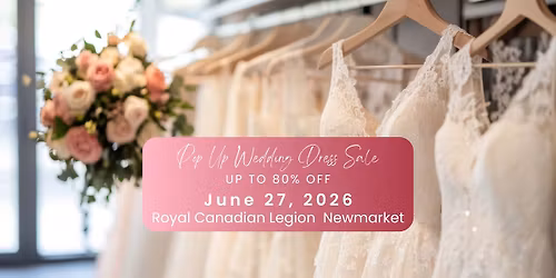 Newmarket Pop Up Wedding Dress Sale
