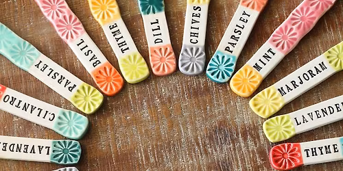 Make Your Own Plant Tags! Beginning Pottery Class