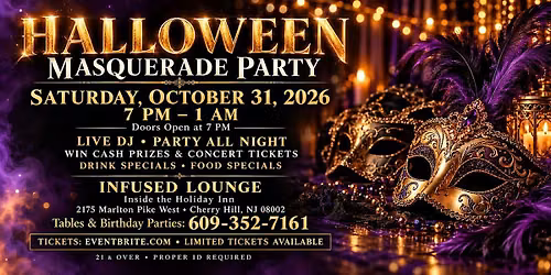 Halloween Masquerade Adult Party October 31st.,
