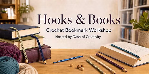 Hooks & Books: Crochet Bookmark Workshop at The Purple Couch Bookshop