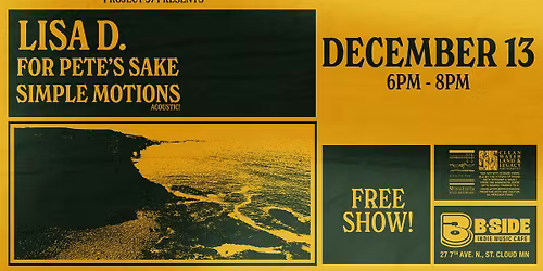 LISA D. \/\/ FOR PETE'S SAKE \/\/ SIMPLE MOTIONS