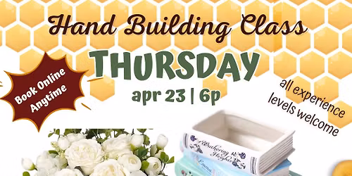 \ud83d\udcda Book Stack Vase Hand Building Class \ud83c\udf38 \u2728