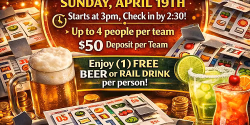 JC\u2019s 2nd Pull Tab Tournament 