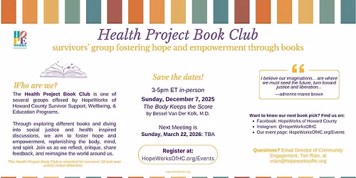 Health Project Book Club