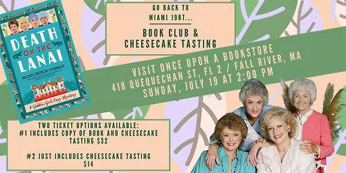 Book Club & Cheesecake Tasting
