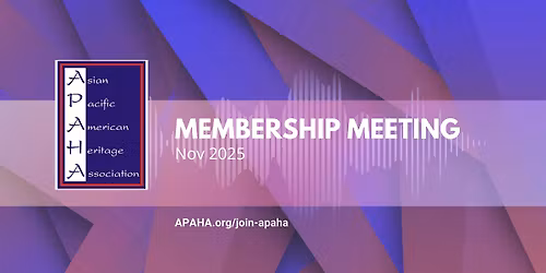 APAHA Membership Meeting at Pearl Dynasty