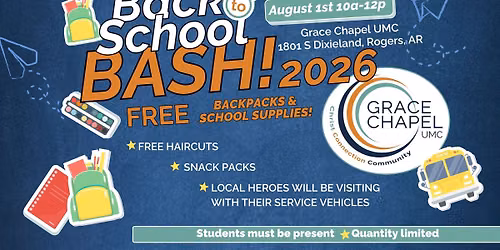 Back to School Bash 2026 | Grace Chapel UMC