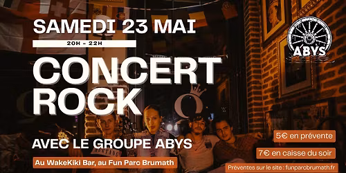 23\/05 - CONCERT ROCK AVEC ABYS