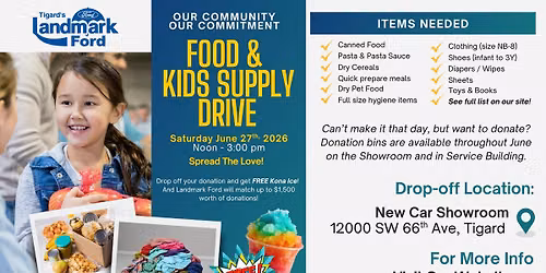 Community Food & Kids Supply Drive