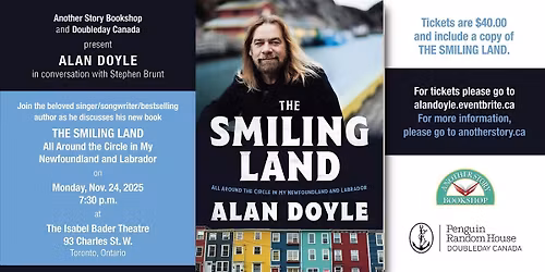Alan Doyle Toronto book launch "The Smiling Land"
