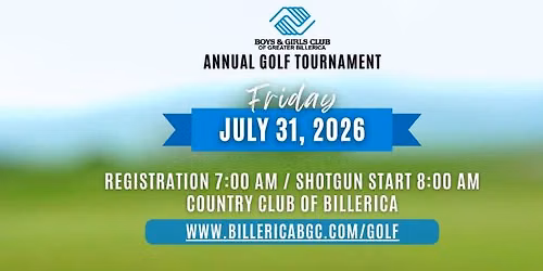 Boys & Girls Club of Greater Billerica's Annual Golf Tournament