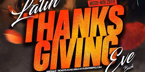 The Annual Latin Thanksgiving Eve Party at Salt & Ko - 11\/26\/25