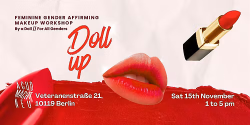 DOLL UP - Gender Affirming Makeup Workshop for all genders
