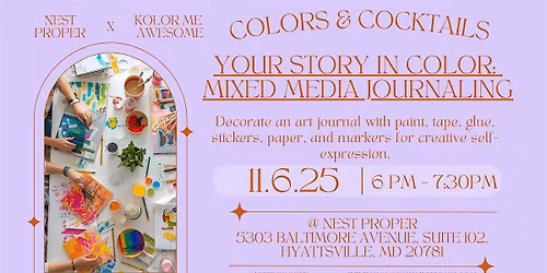 Your Story in Color: Mixed Media Journaling Workshop