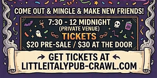 Halloween Party 35+ - Live DJ and Raffle Prizes!!