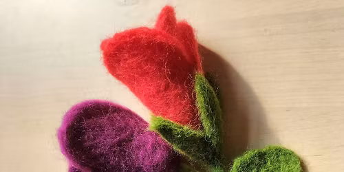 Felted flowers workshop