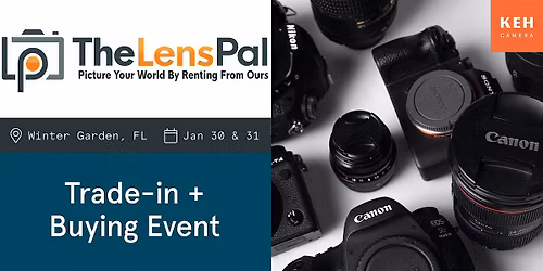 Sell your camera gear (free event-no ticket needed) at The Lens Pal