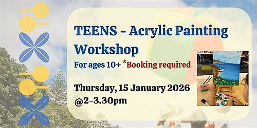 Acrylic Painting Workshop with Mutu Arts (ages 10+)