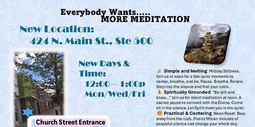 Monday\/Wednesday\/Friday Silent Meditation