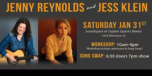 Workshop and Song Swap hosted by Jenny Reynolds and Jess Klein