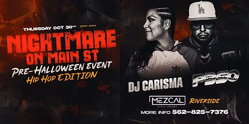 Nightmare On Main St: Pre-Halloween Party at Mezcal Riverside