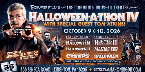 Halloween-A-Thon IV: with TOM ATKINS Live!
