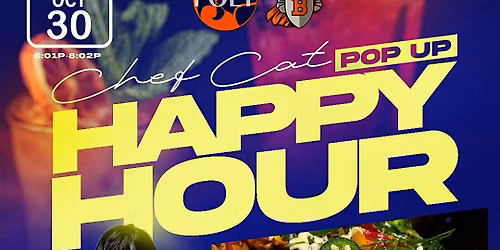 Chef Cat Pop-Up Happy Hour