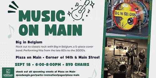 Music on Main: Big in Belgium