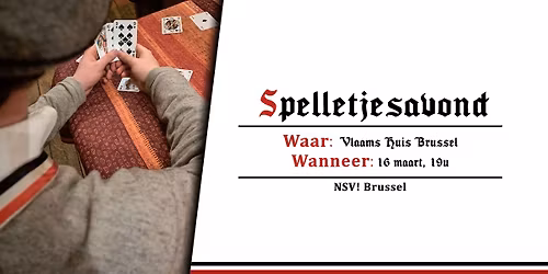 Spelletjesavond | NSV! Brussel