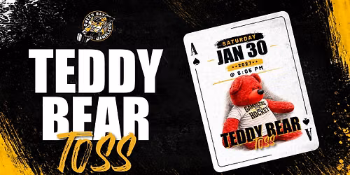 Green Bay Gamblers Teddy Bear Toss