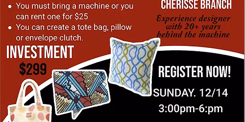 Beginner sewing workshop