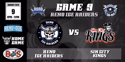 BJ's BBQ Presents Reno Ice Raiders VS Sin City Kings