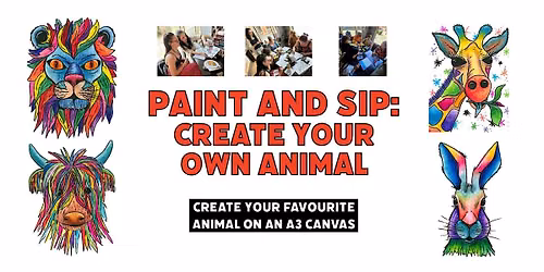 Paint and Sip: Create Your Own Animal
