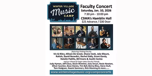 Winter Village Music Camp Faculty Concert