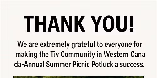 Tiv Community in Western Canada - 2025 Christmas Get Together