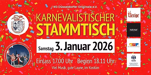 KARNEVALISTISCHER STAMMTISCH 2026