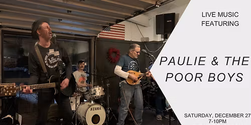 Paule & the Poorboys Live at The Hive Taproom