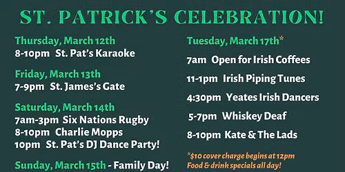 St. Patrick's Celebration!
