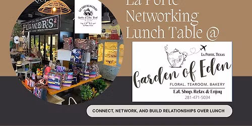 La Porte Small Business Networking Lunch Table