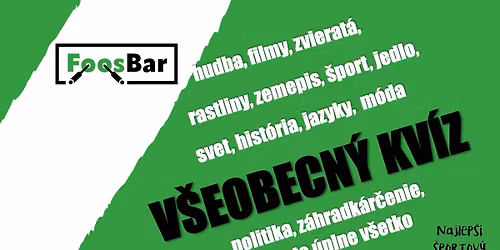 FoosBar: V\u0161eobecn\u00fd kv\u00edz #45