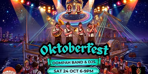Oktoberfest Oompah! Boat Party | Saturday 24th October | 6-9pm