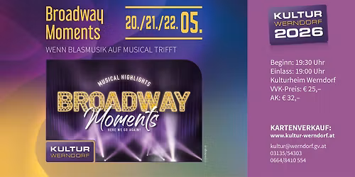 BROADWAY MOMENTS - Konzert