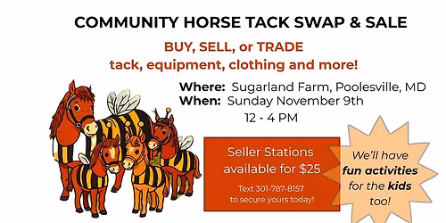 Poolesville Community Horse and Tack Swap & Sale