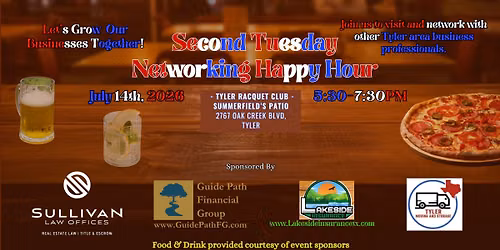 Second Tuesday Networking Happy Hour