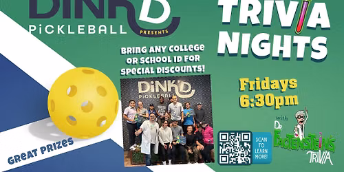 Pop Culture Trivia at Dink'd Pickleball