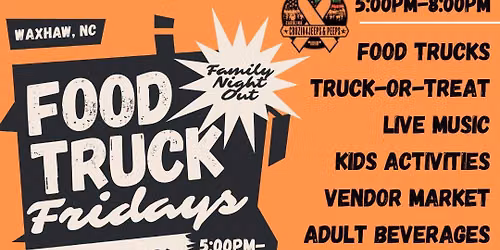 Trunk or Treat with Sunny Day Markets Food truck friday