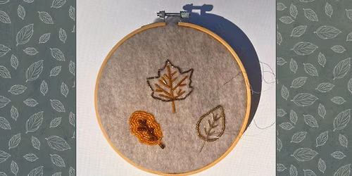 Bead Embroidery: Autumn Leaves
