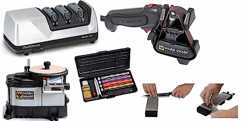 Sharpening Knives and Chisels: Manual and Electric Sharpeners