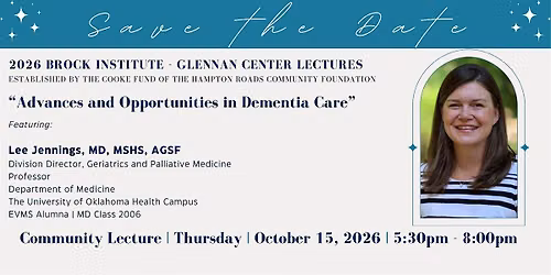 2026 Brock Institute - Glennan Center Community Lecture